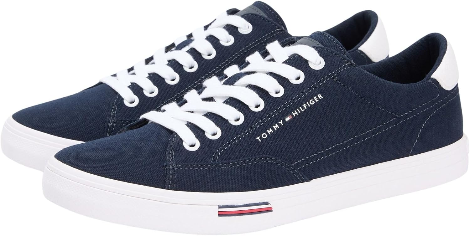 Detalle 2 de Tommy Hilfiger Vulc Core RWB Long Lace CVS FM0FM05813 Low Top: zapatillas azules para uso diario