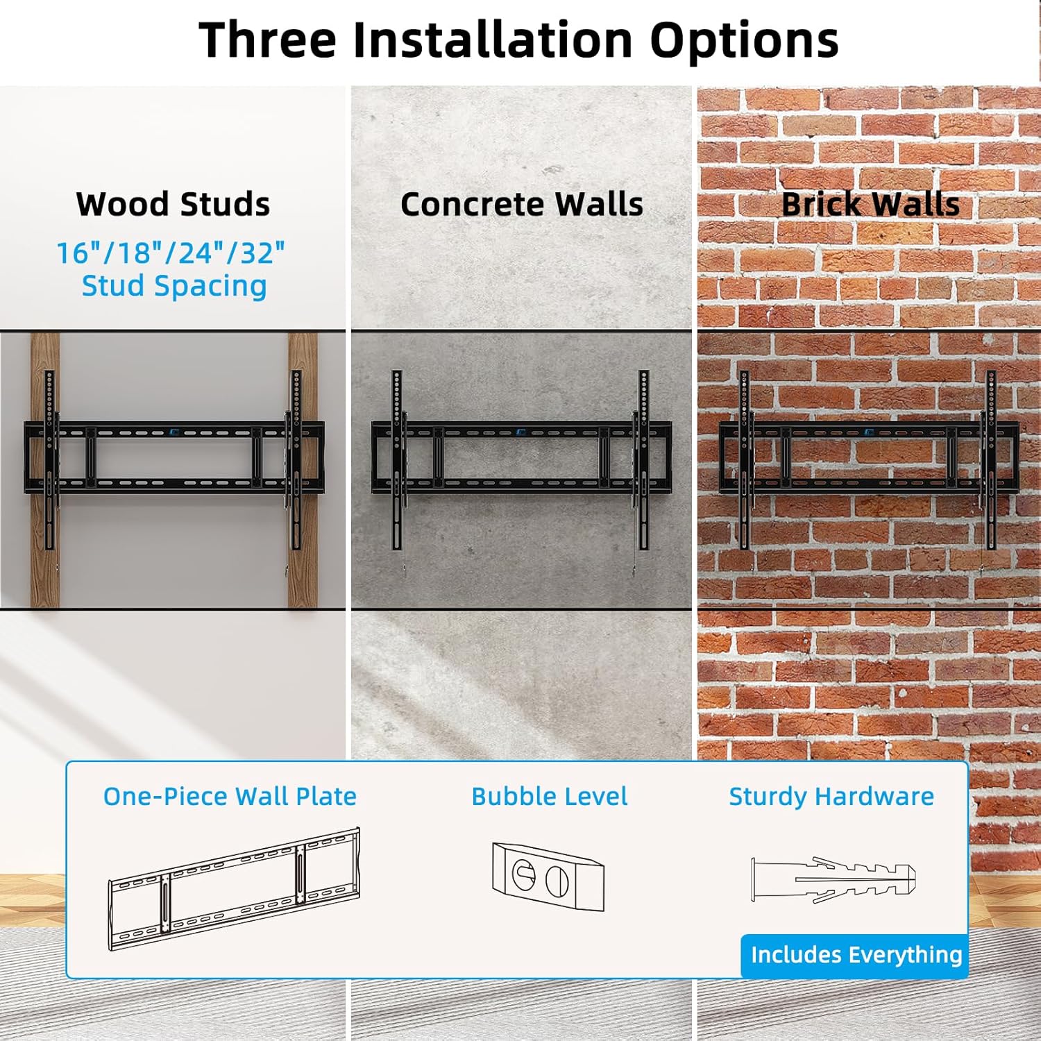 Thumbnail 5 de HOME VISION Heavy Duty TV Wall Mount 220 lb
