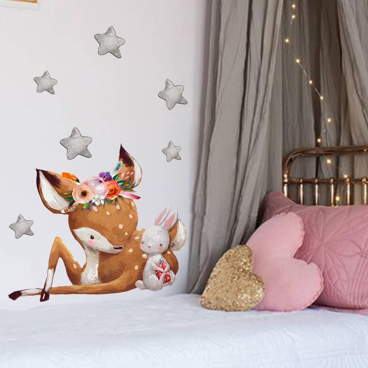 Thumbnail 3 de WandSticker4U Reh und Hase Aquarell 58x48 cm