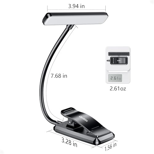 Thumbnail 7 de Gritin 19 LED Luce da Lettura a Letto con Clip e Ricarica USB‑C