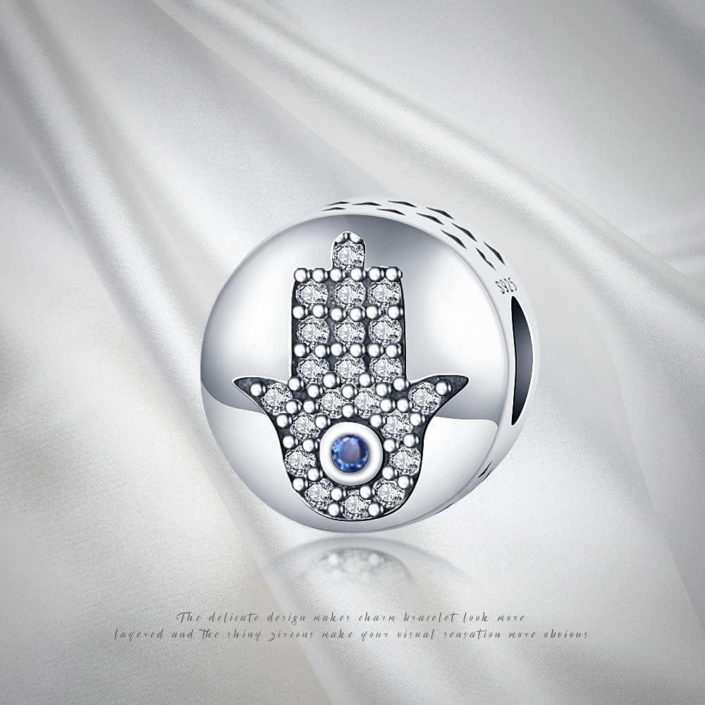 Thumbnail 5 de Pandach Damen Charm-Anhänger aus 925 Sterling Silber mit Zirkonia – passend für europäische Armbänder und Halskette