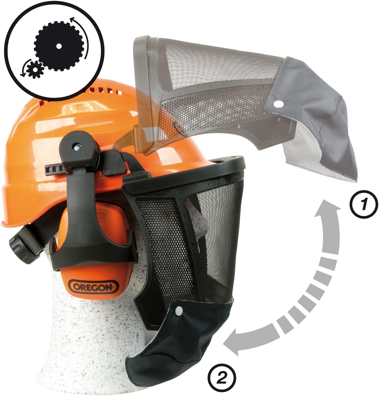 Thumbnail 3 de Oregon Casco Waipoua Vorkerk di Partenariato: protezione acustica e comfort in un solo casco forestale