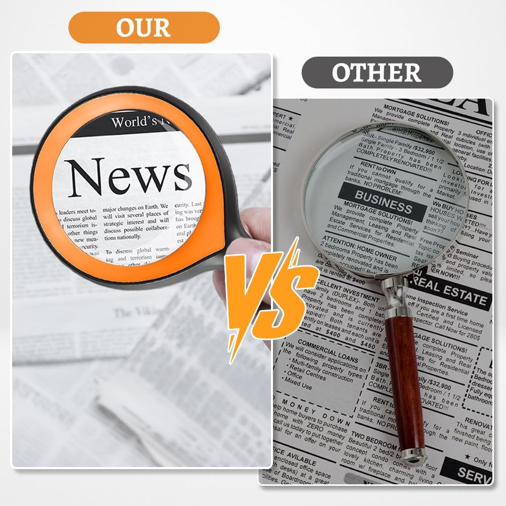 Thumbnail 4 de AMFUN Lente d'ingrandimento 10X - Portatile, Ergonomica e Versatile per Lettura, Artigianato e Osservazione