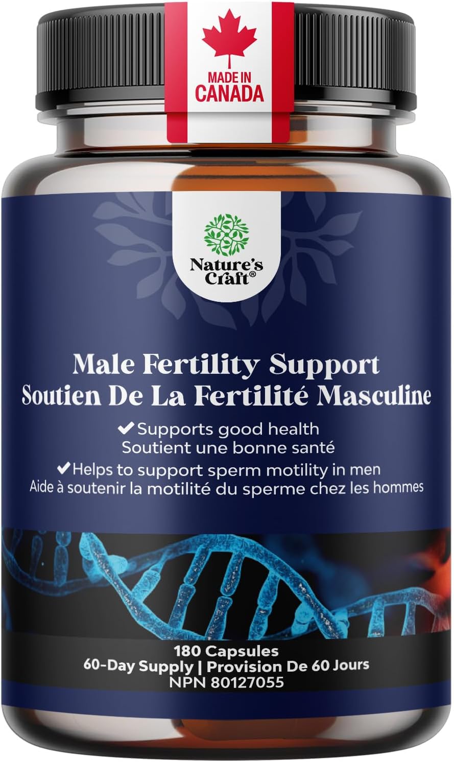 Detalle de Natures Craft LE Male Pre-Conception Supplement, 180 Capsules with CoQ10 & Maca