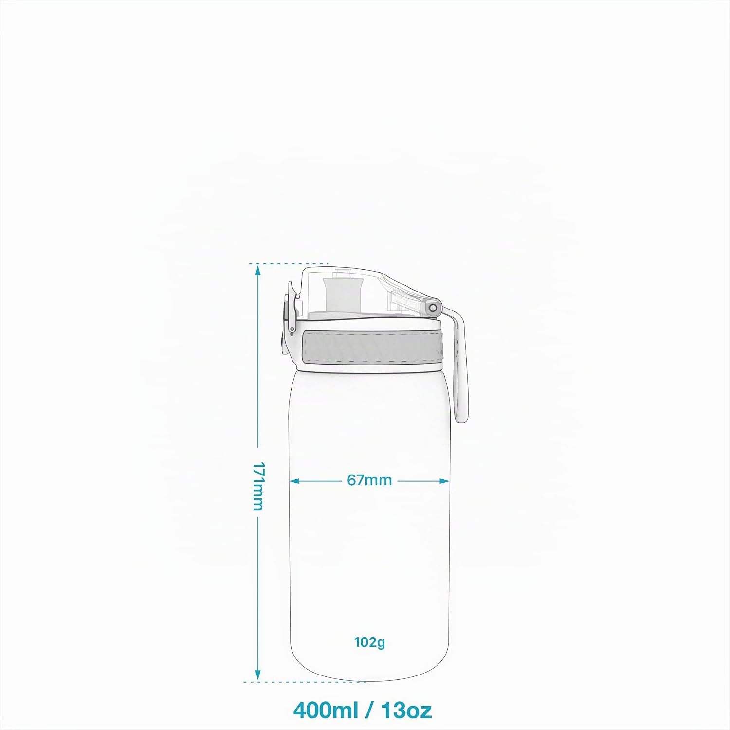 Thumbnail 6 de ION8 Kinder Trinkflasche 350 ml – Auslaufsicher, BPA-frei, Marineblau