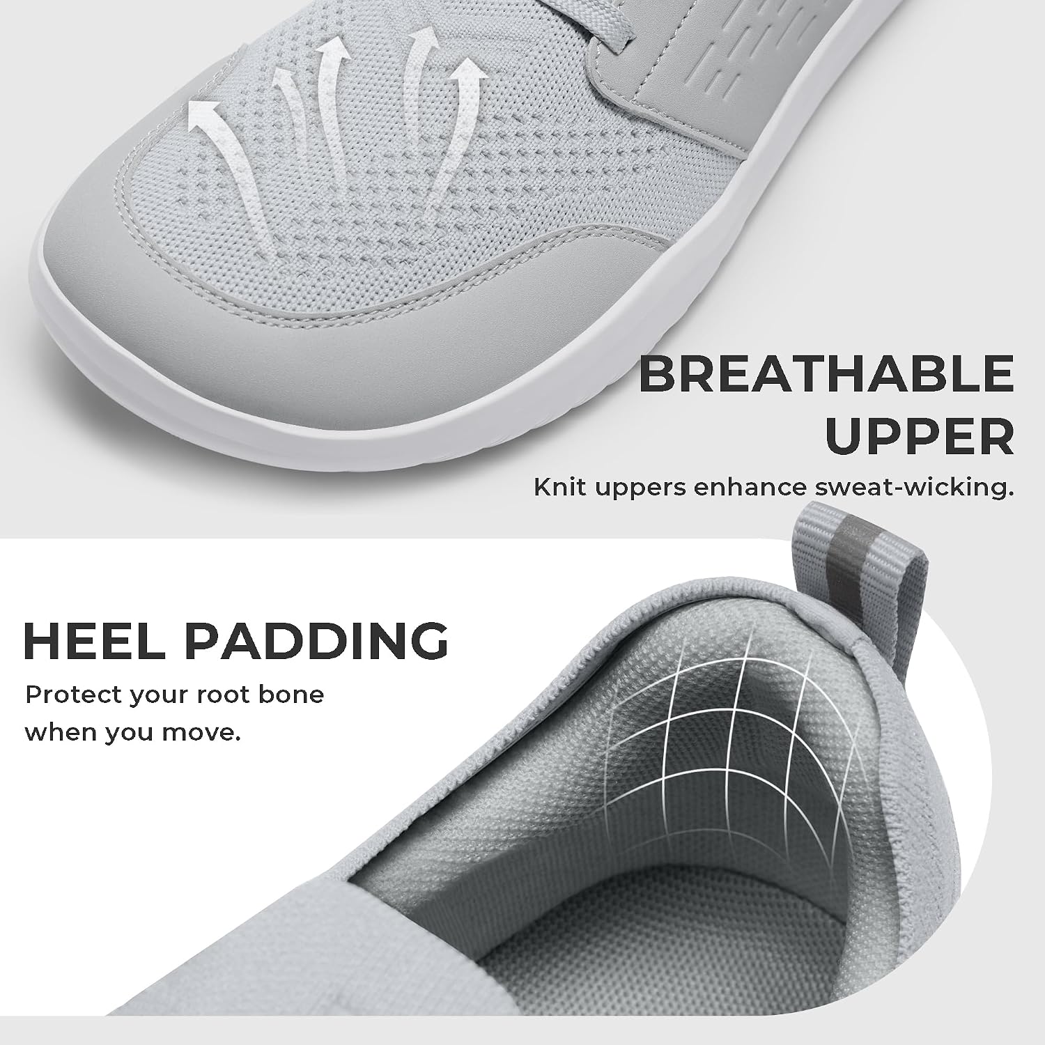 Detalle de AIRHAS Barefoot Shoes with Knit Upper