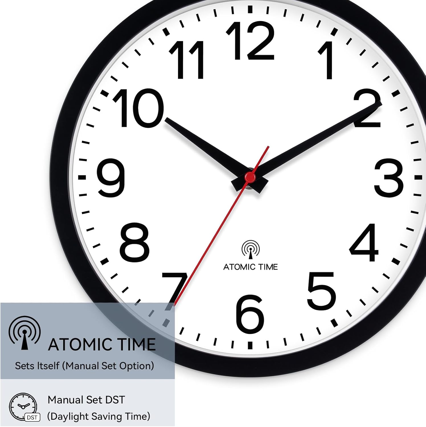 Thumbnail 3 de AKCISOT Atomic 12 Inch Wall Clock