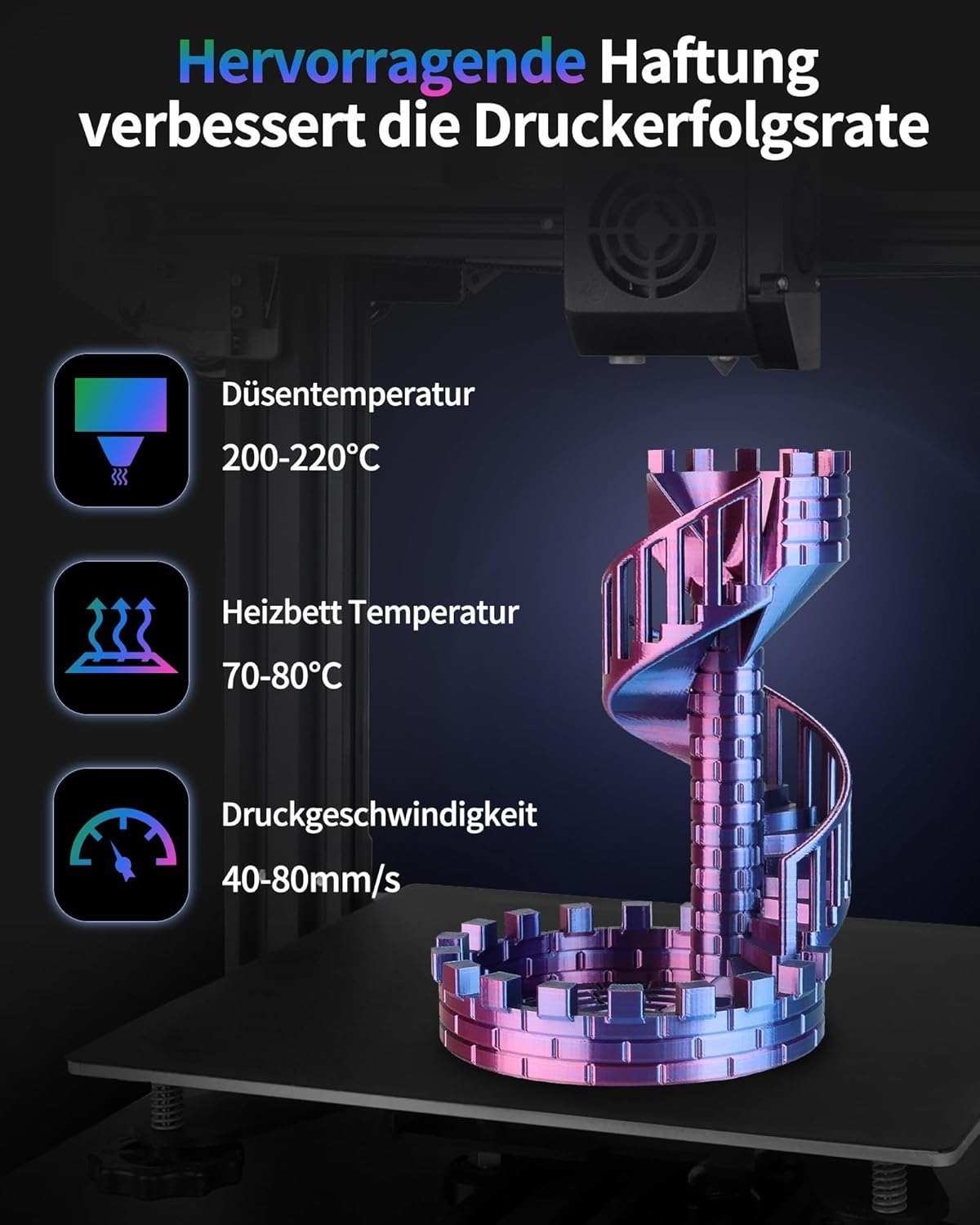 Thumbnail 4 de LANDU Silk PLA Filament 1kg 🖨
