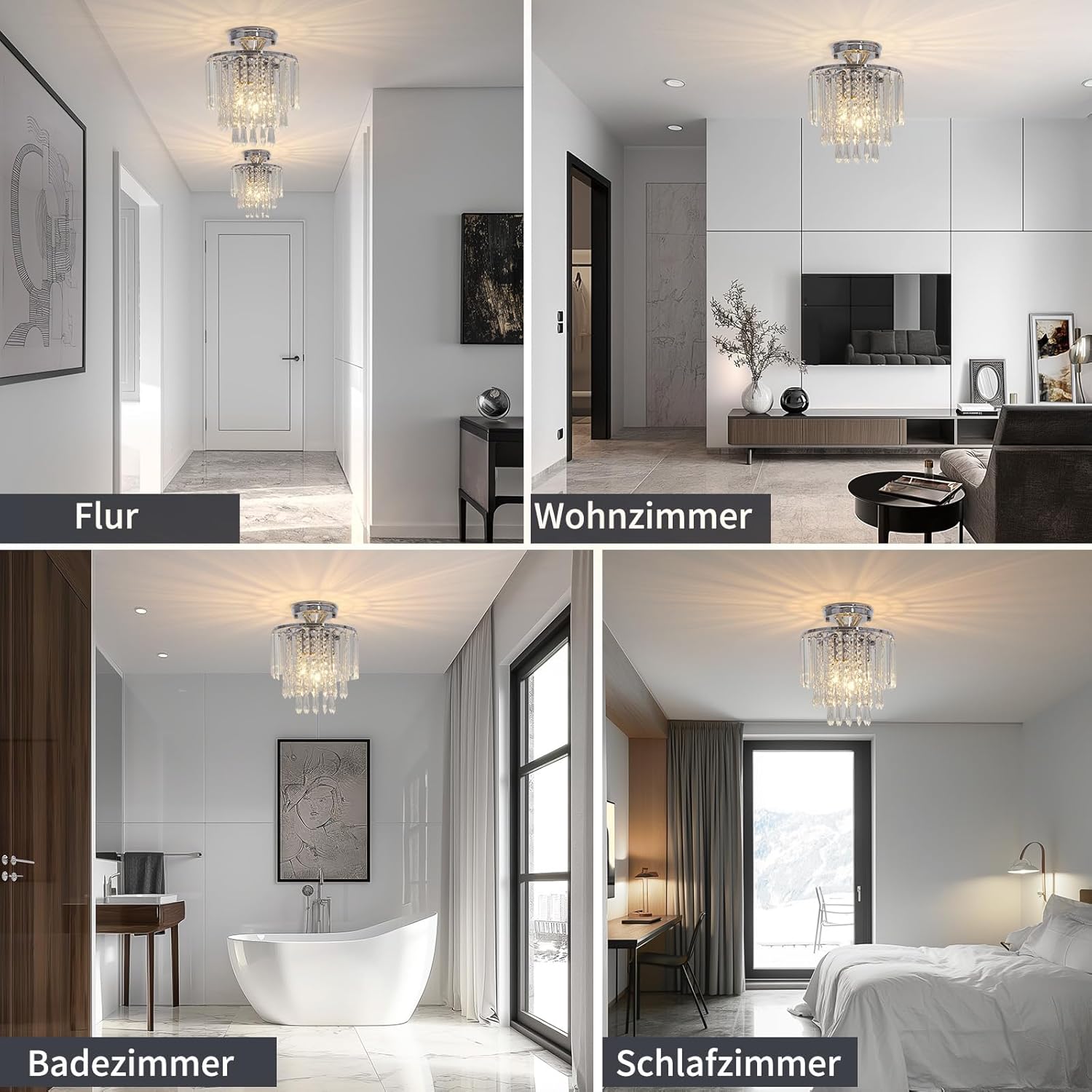 Thumbnail 5 de FRIDEKO HOME Deckenlampe Schwarz – Industrialer Charme mit E27-Fassung (Ø 30 cm)