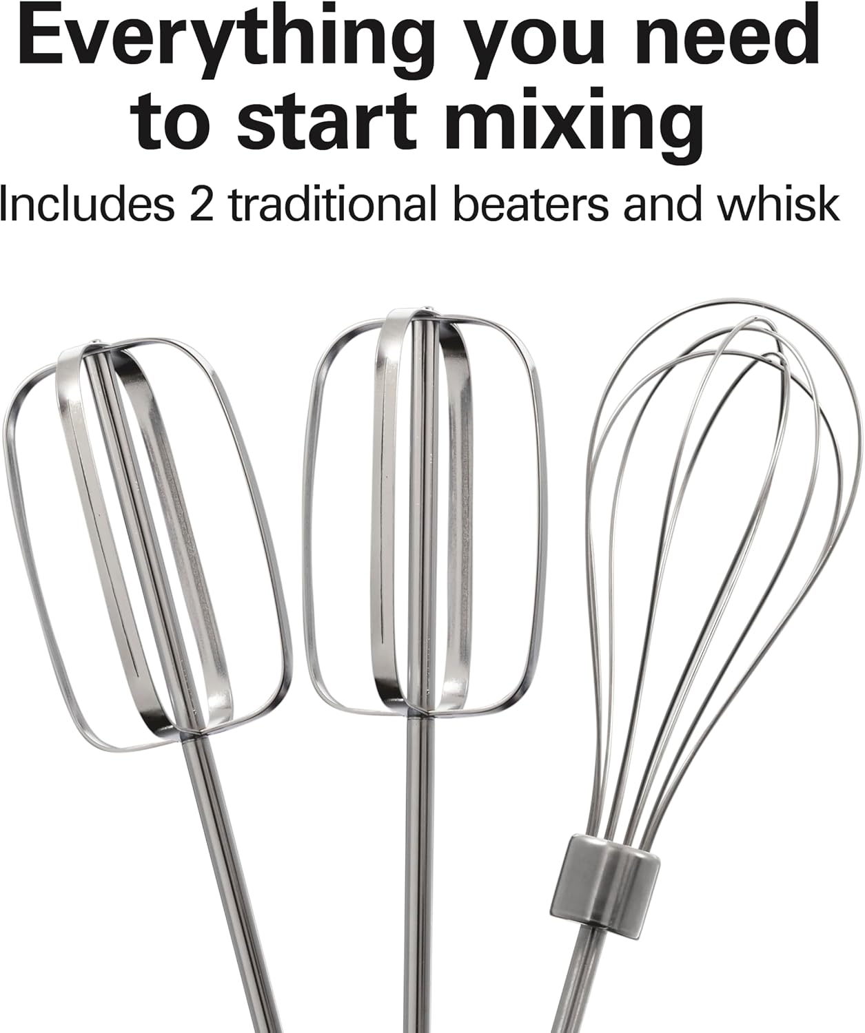 Detalle de Hamilton Beach 62682RZ Hand Mixer with Snap-On Storage Case (White)