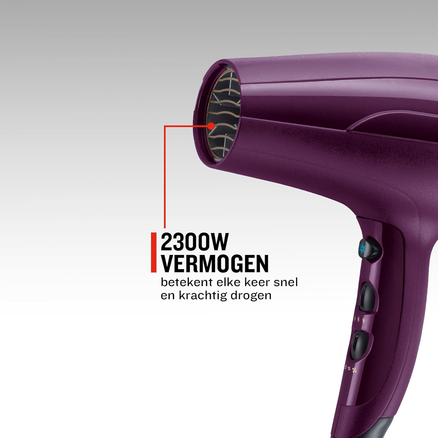 Thumbnail 1 de Remington Sèche-cheveux Ionique rapide & Volume D5219 (2300 W) avec concentrateur et diffuseur