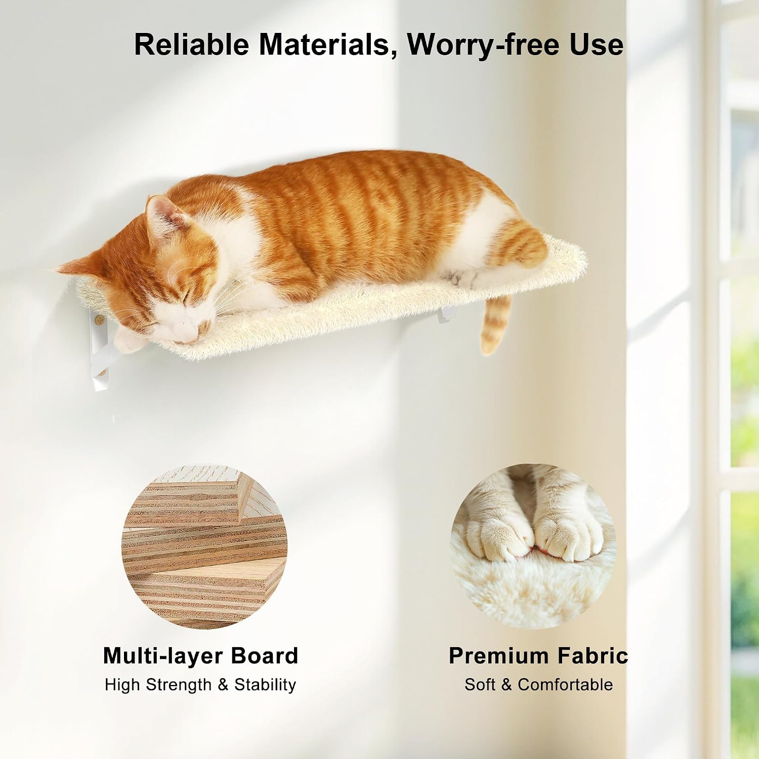 Detalle 2 de FUKUMARU Cat Wall Shelves 4-in-1