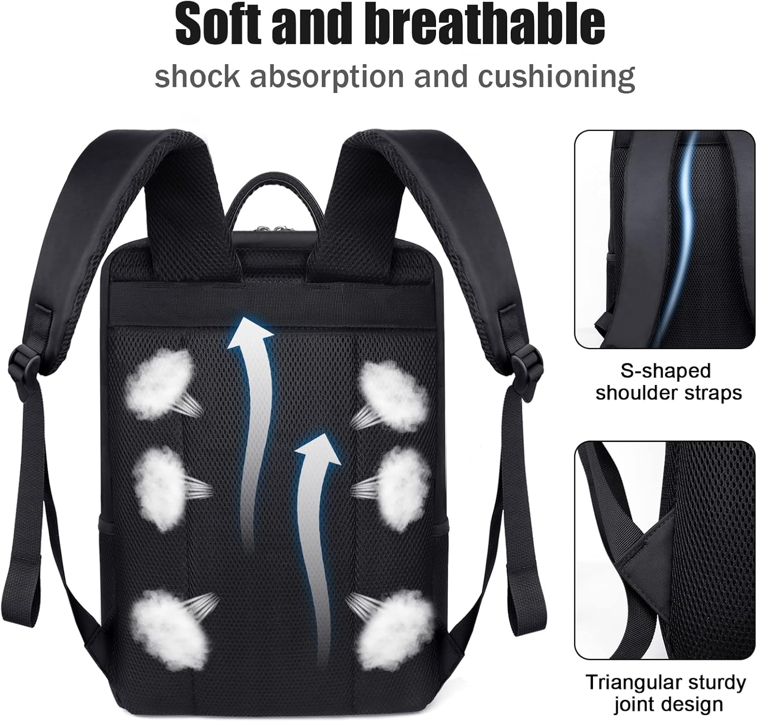 Detalle 2 de Dobaly Waterproof Laptop Backpack for 15.6 Inch Laptop – Lightweight, Durable & Everyday Ready