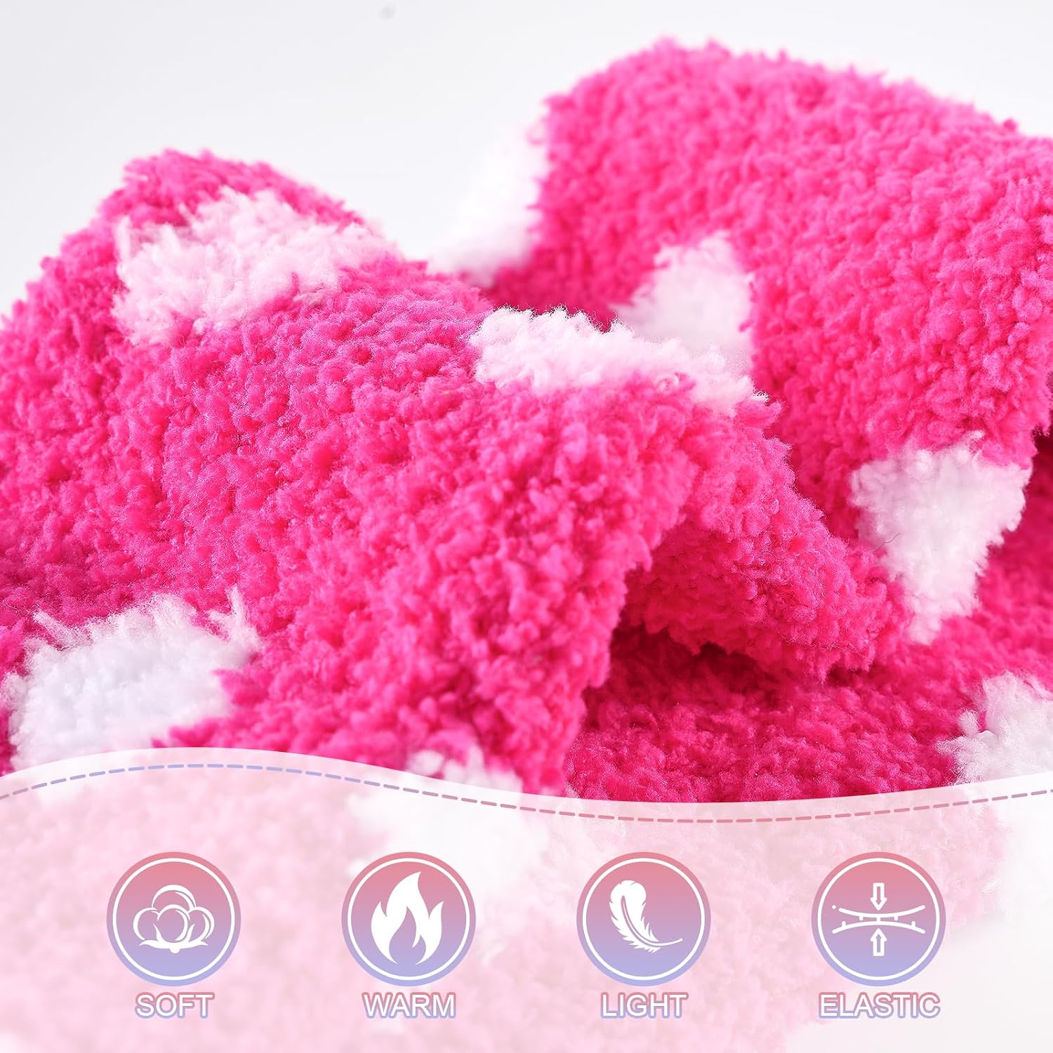 Thumbnail 3 de Niofind Chaussettes Chaudes Femme 36-42 Corail