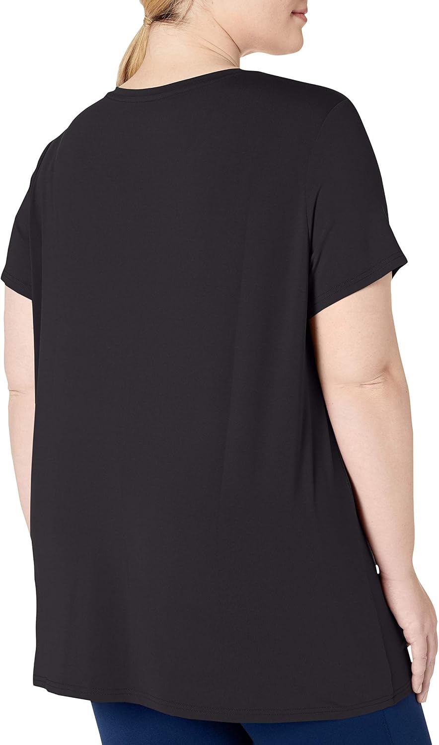 Detalle de Amazon Essentials Women’s Tech Stretch Short-Sleeve V-Neck T-Shirt (Discontinued Colours, Multipacks)