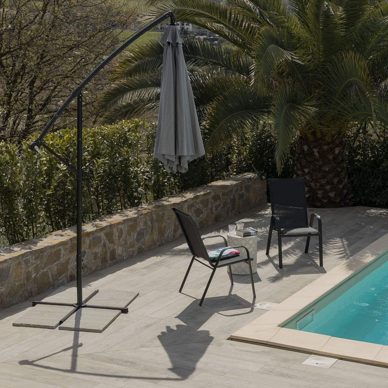 Thumbnail 4 de Baroni Home Ombrellone da Giardino per Terrazzo e Balcone con telo in poliestere