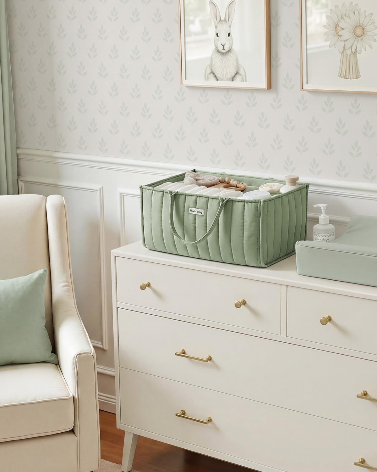 Thumbnail 6 de Blissful Diary Baby Diaper Caddy Organizer