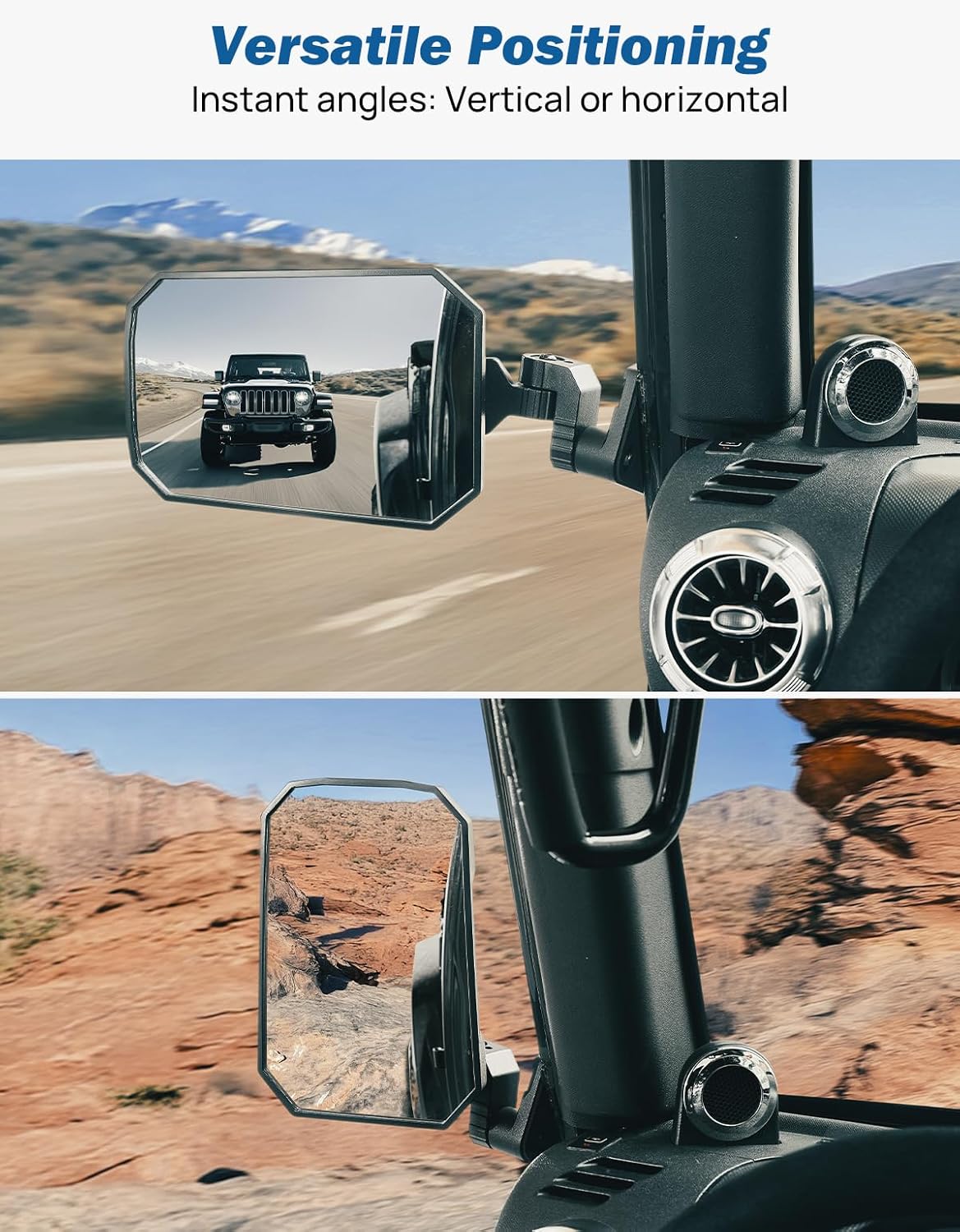 Thumbnail 4 de JOYTUTUS Wrangler Mirrors Wider View