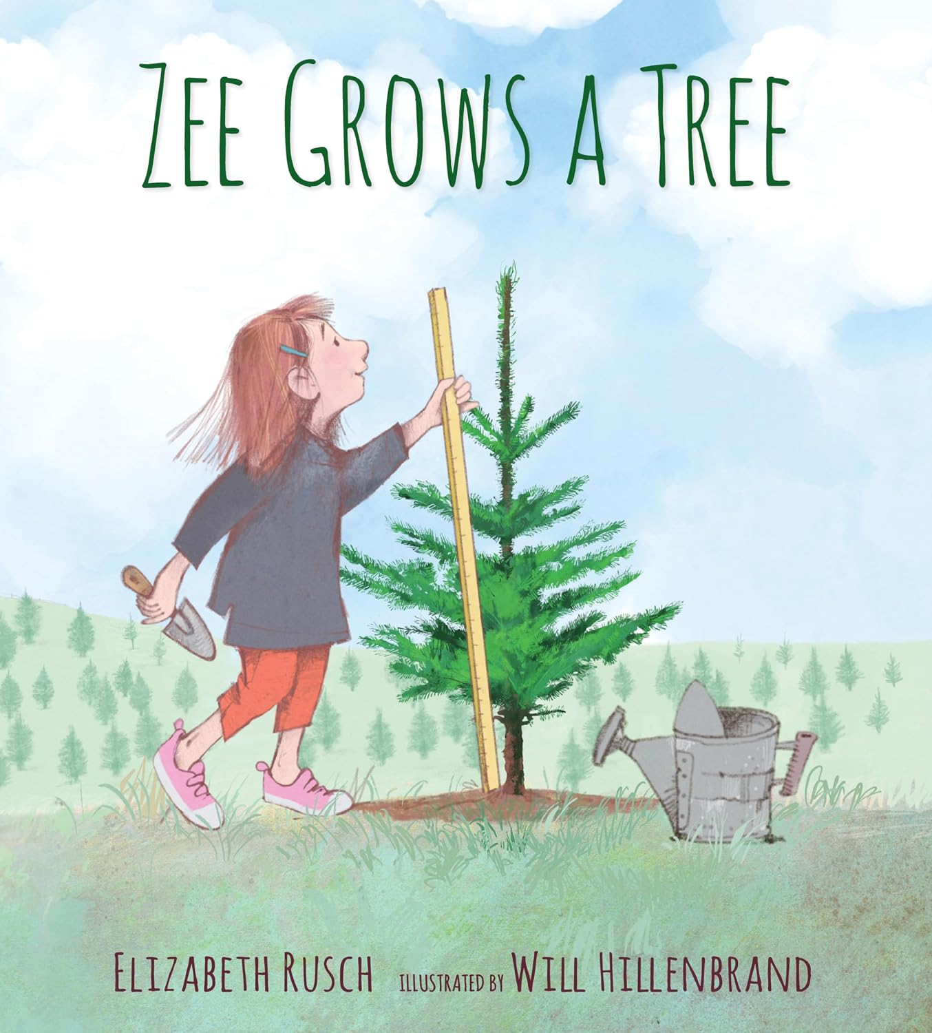 Detalle de Zee Grows a Tree Hardcover Book by Elizabeth Rusch, Illustrated by Will Hillenbrand