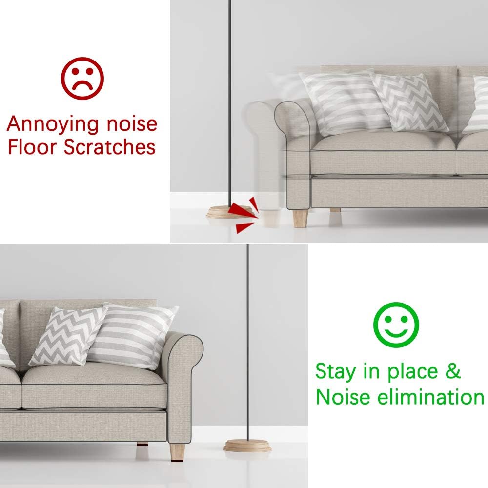 Detalle 2 de Yelanon Non Slip Furniture Pads 12pcs (101mm) – Self-Adhesive Rubber Feet to Protect Hardwood Floors