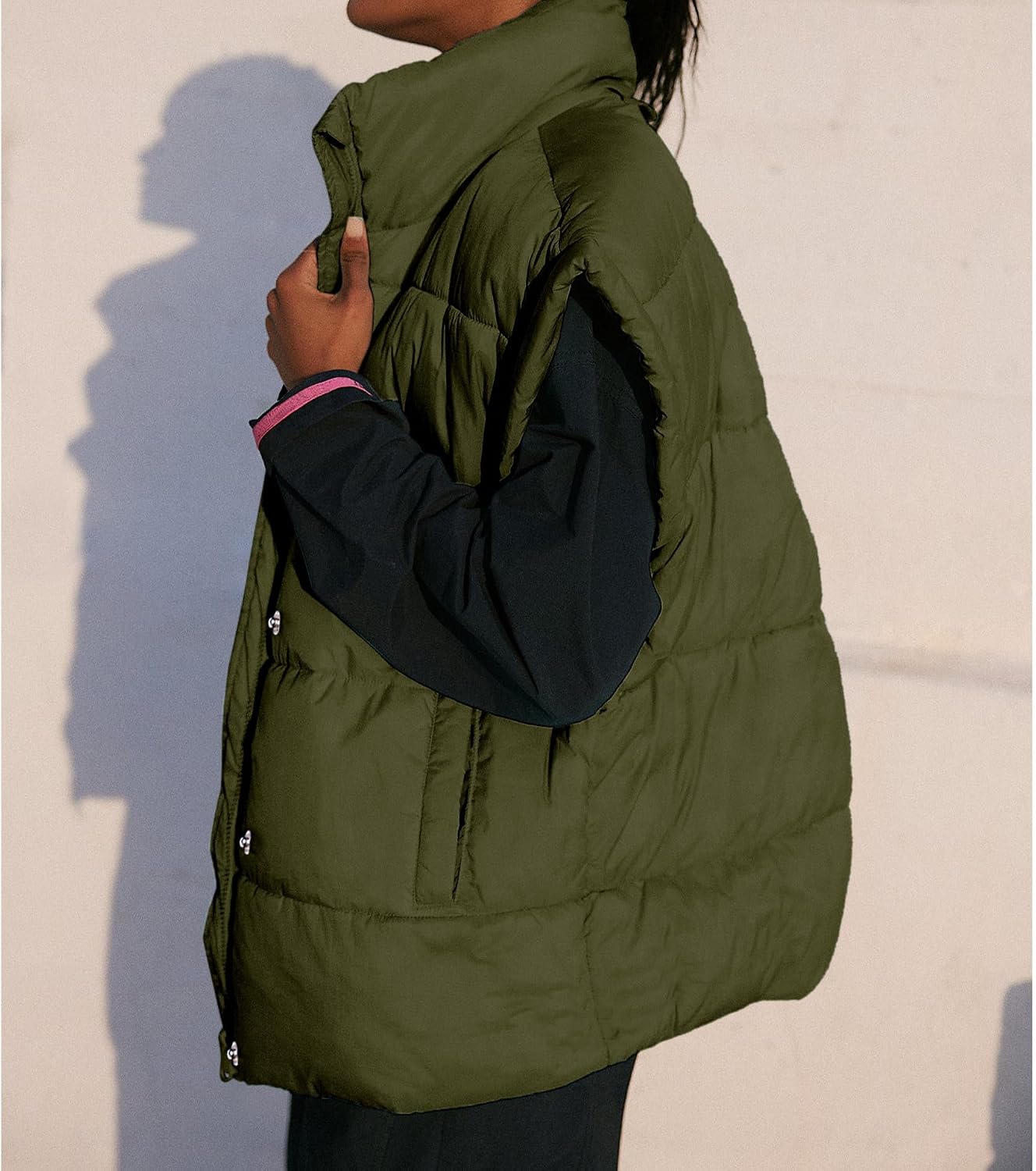 Thumbnail 6 de Songling Oversized Puffer Vest Quilted Warm Coat