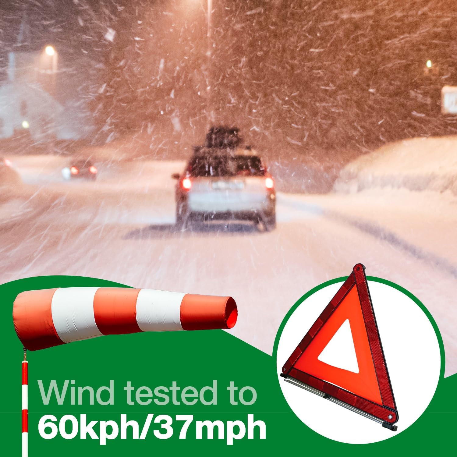 Detalle 2 de Safety First Aid Group Q4232 Safety Warning Triangle for Roadside Breakdowns Foldable Wind Tested with Case
Safety First Aid Group Q4232 Safety Warning Tri…