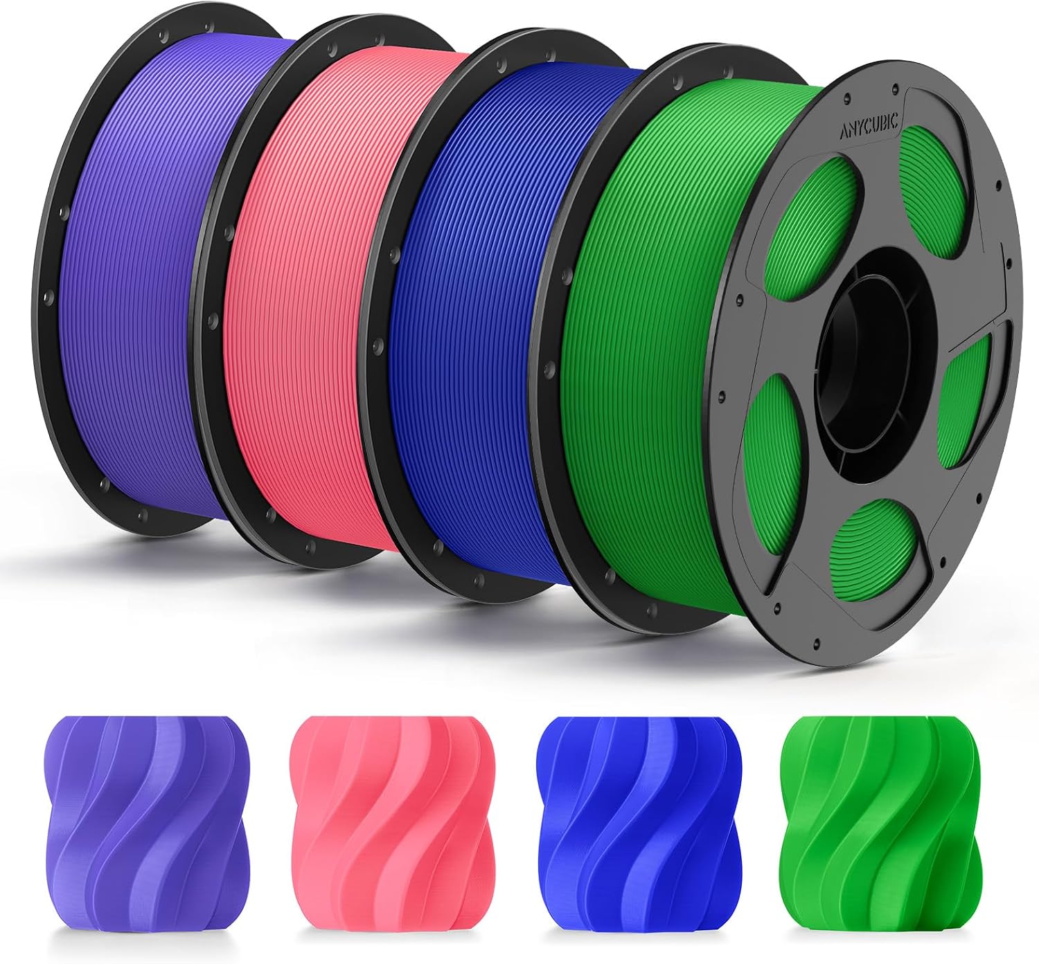 Detalle de ANYCUBIC PLA Plus 1.75mm 4-Pack Filament 🎨