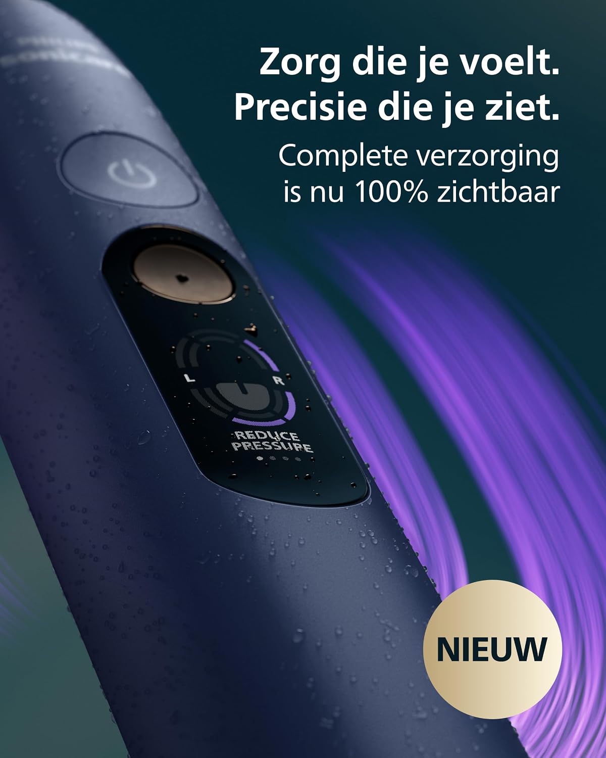 Detalle de Philips Sonicare Next-Generation DiamondClean 8500 HX8515/13 sonische tandenborstel