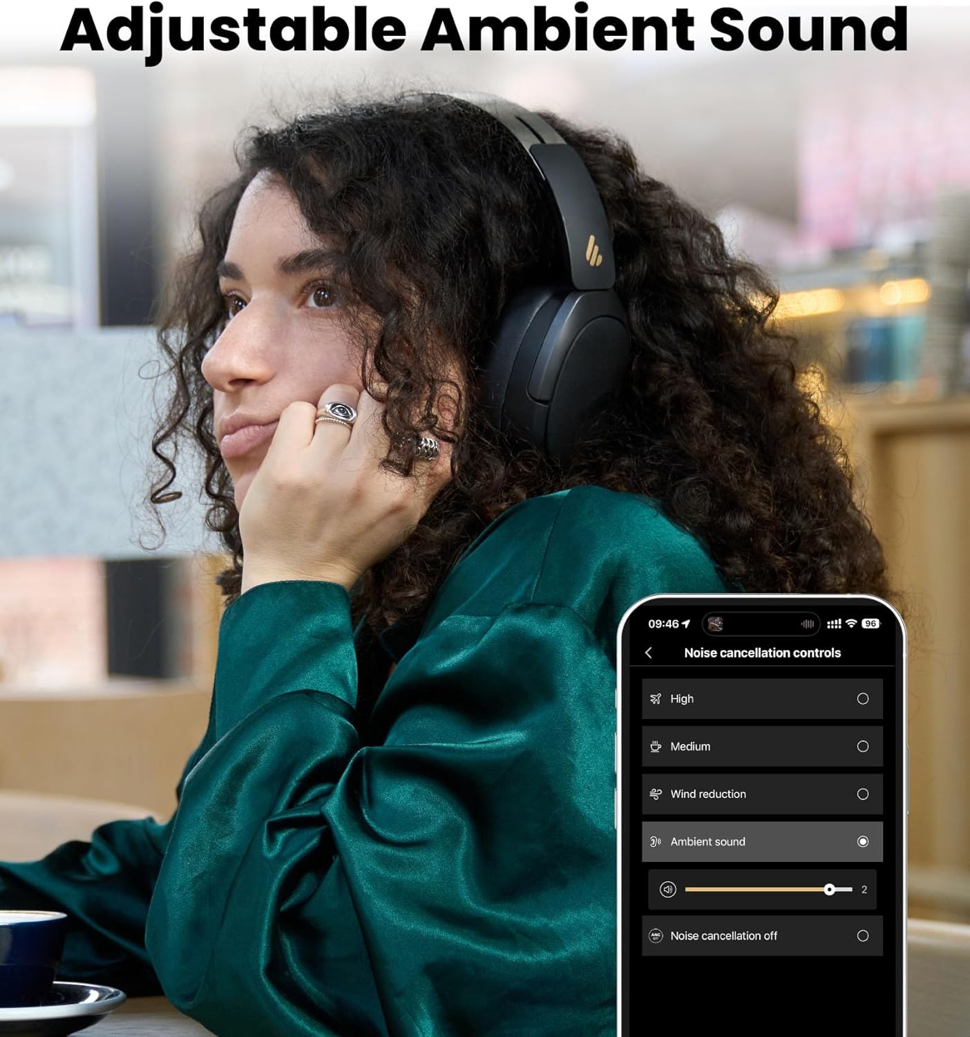 Thumbnail 2 de Edifier W80 over-ear ANC headphones -49dB