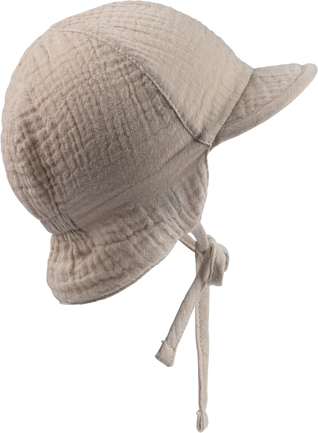 Detalle de Sterntaler Schirmmütze Nacken Wende – UV50+ Musselin-Babyhut mit Nackenschutz