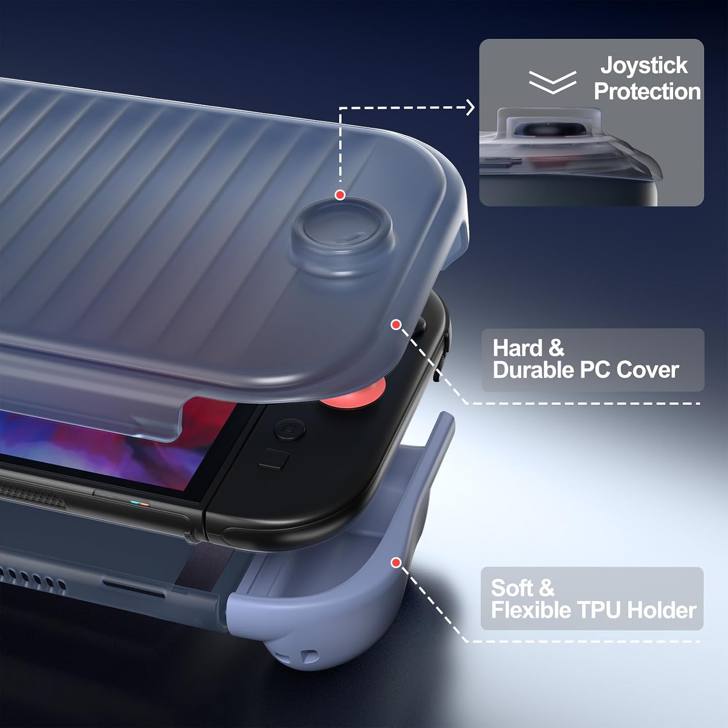 Thumbnail 4 de ProCase Dockable Switch 2 Grip Case 2025 slim navy