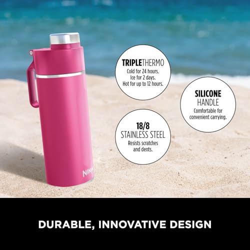 Thumbnail 2 de Ninja Thirsti 530ml Water Bottle with Leak-Proof Lid (Hot Pink) DW1801EUUKBP