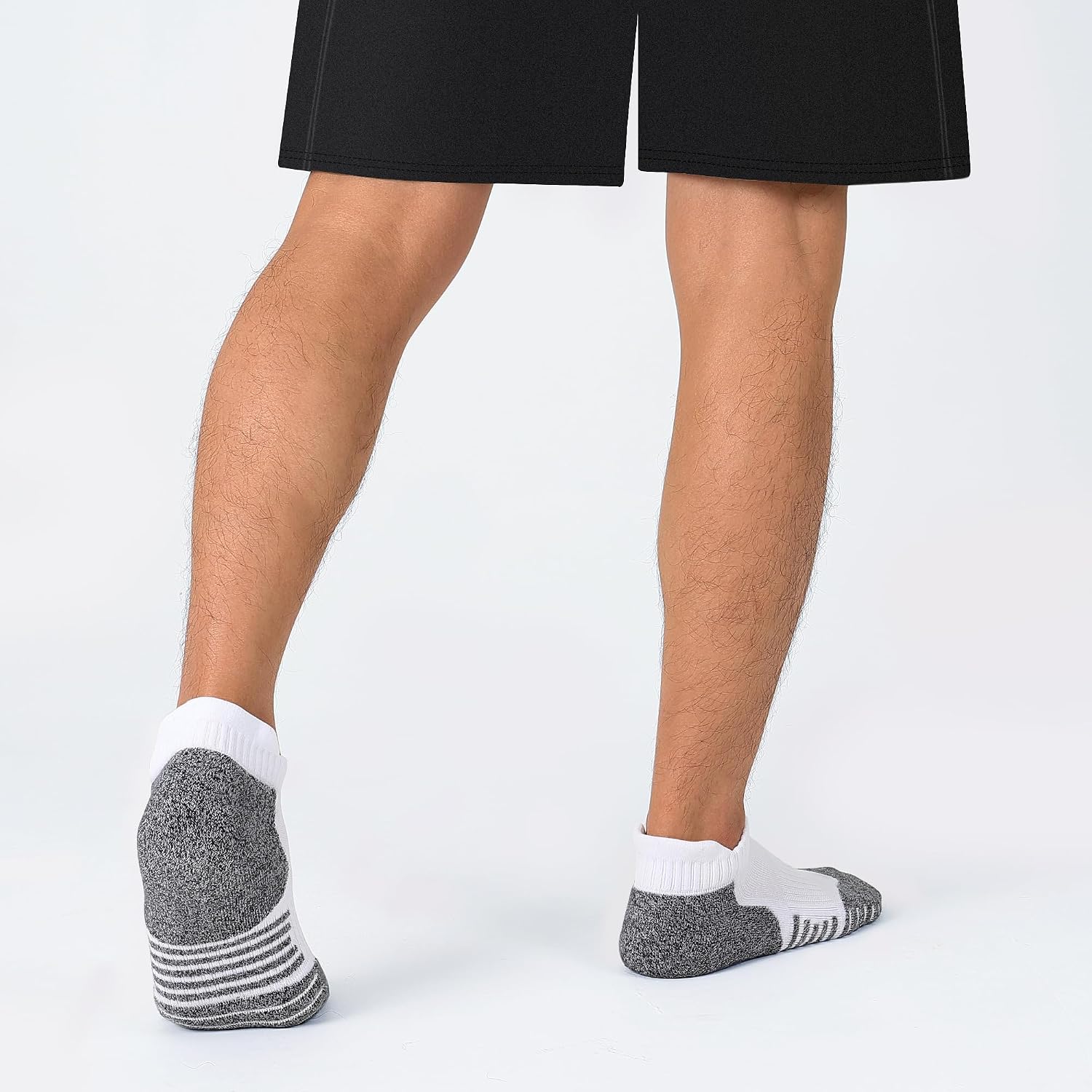 Detalle de CLOSEMATE Men's Ankle Sports Trainer Socks – Short, Cushioned, Non-Slip (6 Pairs)