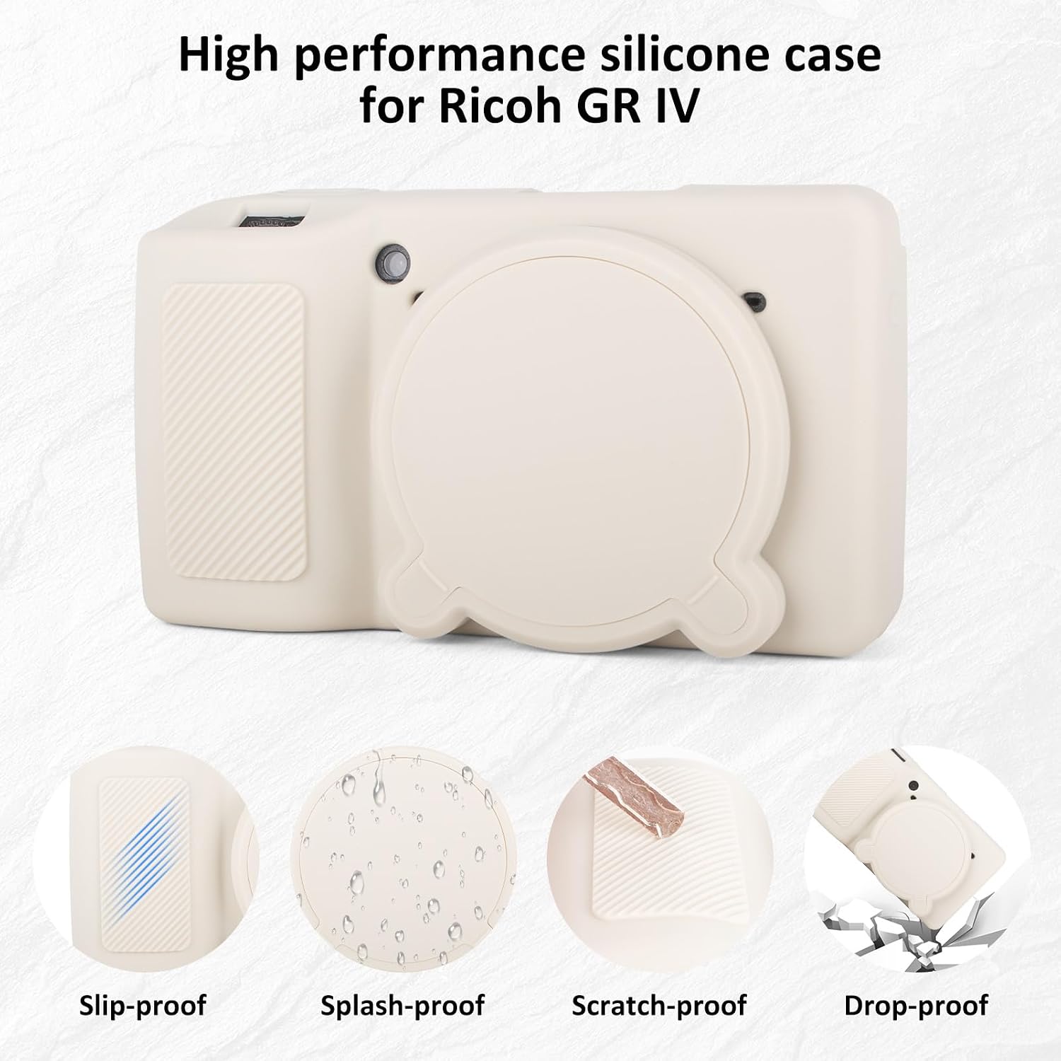 Thumbnail 2 de Rieibi Silicone Case for Ricoh GR IV with Screen Protectors (GR4) – Protective, Lightweight, and Colourful