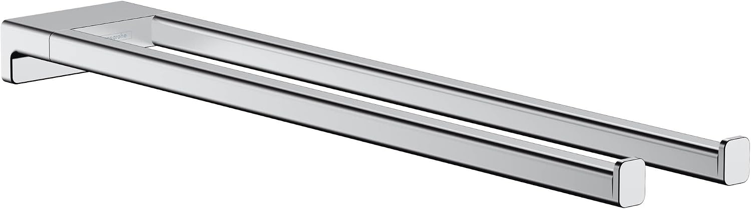 Detalle 2 de hansgrohe AddStoris 41754140 – wieszak na ręcznik typu ring, brąz szczotkowany