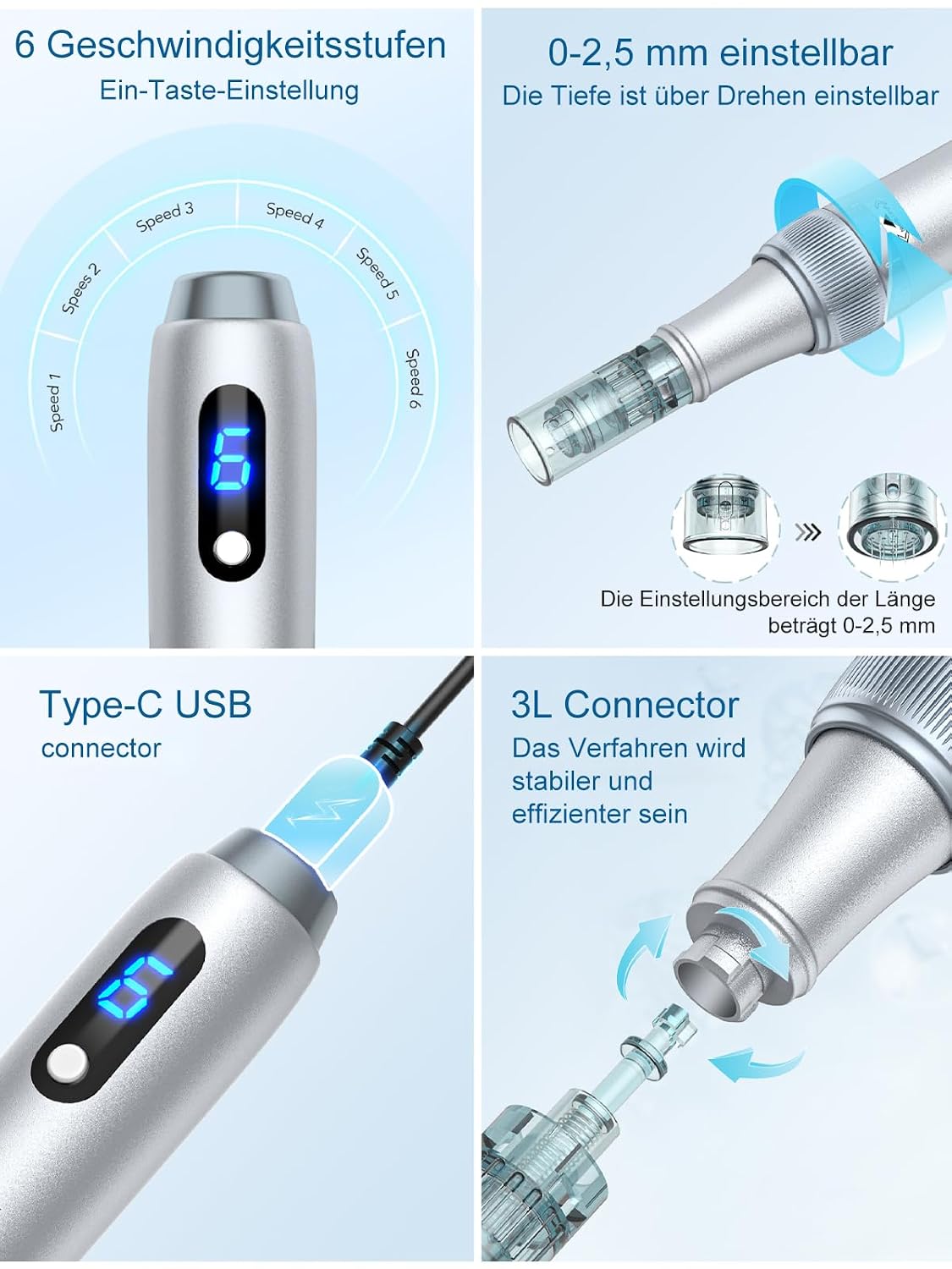 Detalle 2 de Dr. pen Ultima M7S Microneedling Pen 16.000 U/min