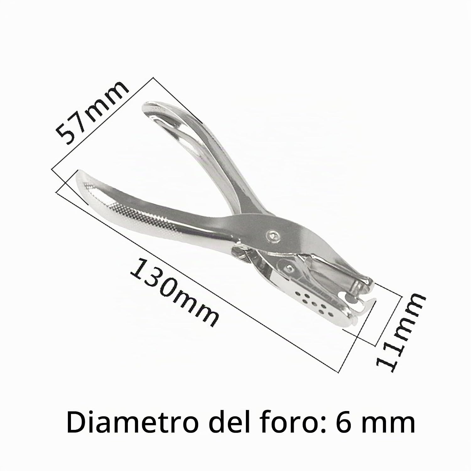 Detalle de IKadiya Perforatore a Foro Singolo con Tenaglia e Punzonatore 6 mm – Strumento maneggevole per scrapbooking e fai-da-te