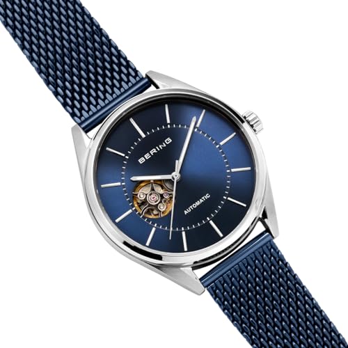 Detalle de BERING Reloj automático para Hombre, Colección Automatic 16743-307: acero inoxidable, zafiro y esfera azul