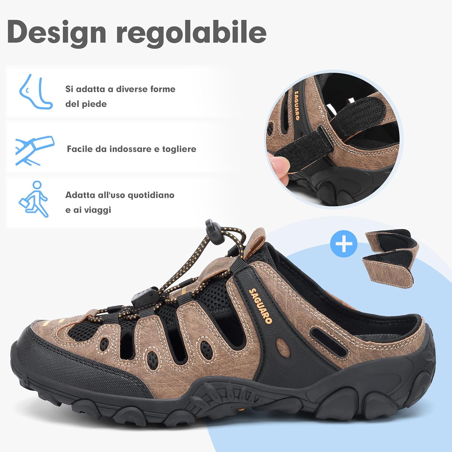 Thumbnail 6 de SAGUARO Sandali da Trekking Uomo/Donna 36-46 EU: comfort e presa, chiusi e versatili