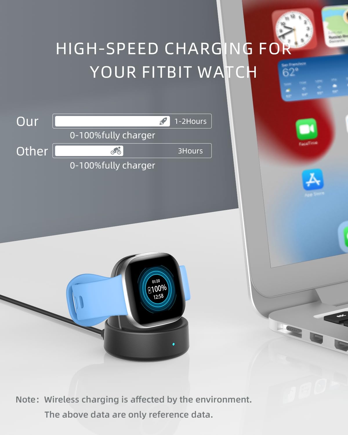 Thumbnail 2 de Vipcase Charger Dock for Fitbit Sense Magnetic stand