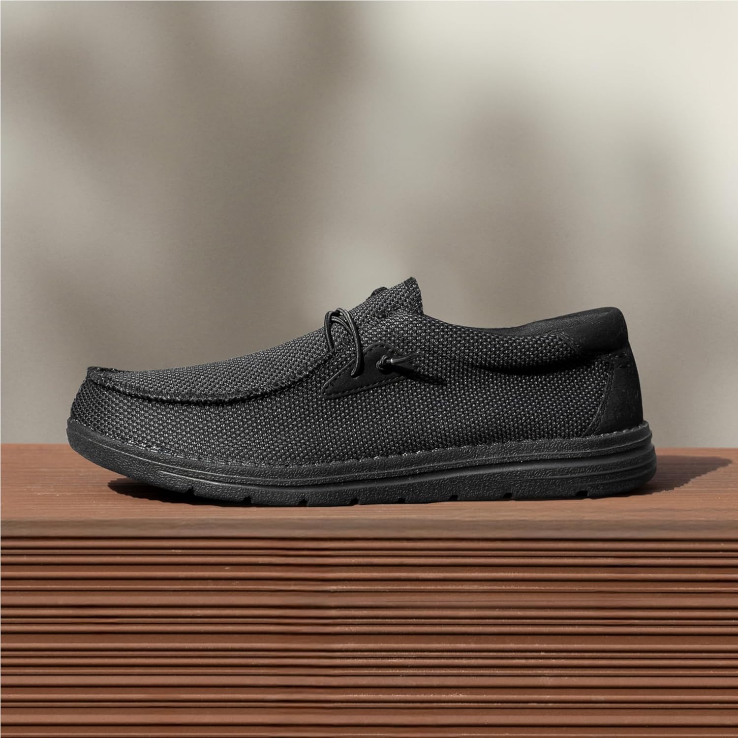 Detalle de Bruno Marc Men's Casual Slip-on Loafers with Stretch Knit Upper