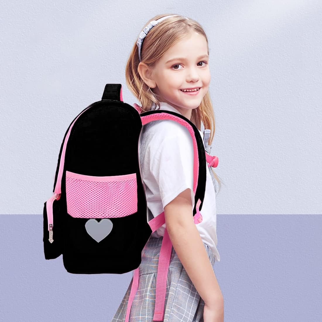 Detalle 2 de FEWOFJ Cat School Backpack for 8-16 Year Old Girls and Matching Lunch Tote