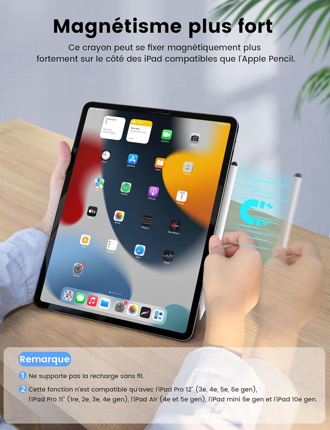 Thumbnail 6 de MEKO [2 en 1] Stylo pour iPad – stylet 2 en 1 avec charge rapide et sensibilité à l'inclinaison