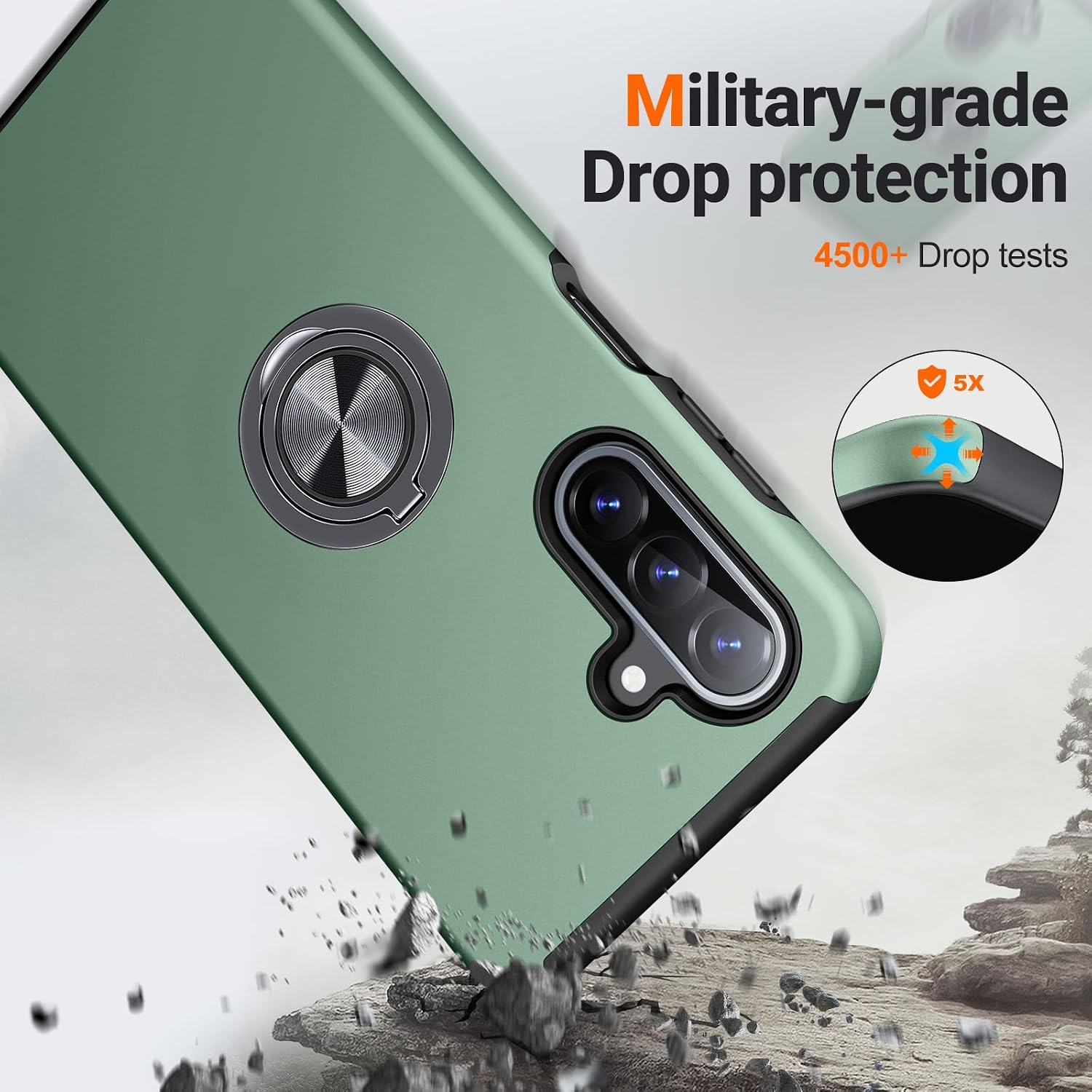Thumbnail 4 de AOUIA Samsung Galaxy A26 5G case with 360° stand