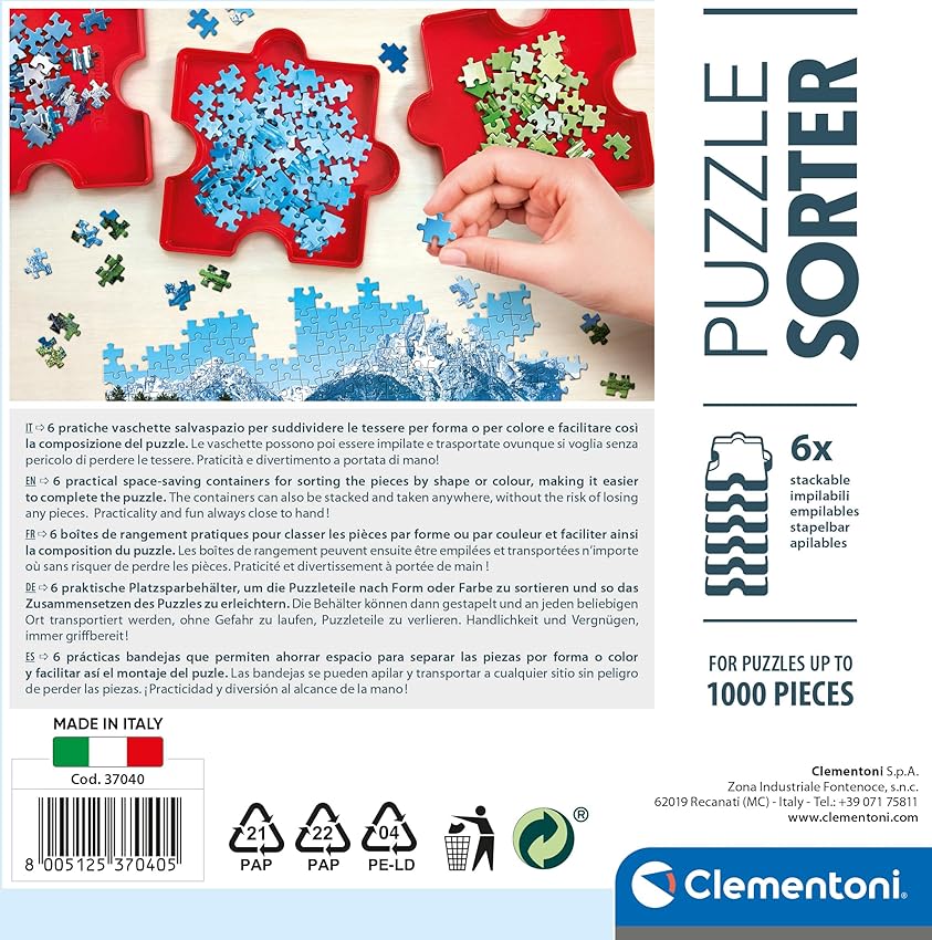 Detalle 1 de Clementoni Accesorio Clasificador de puzzles, talla única 🧩