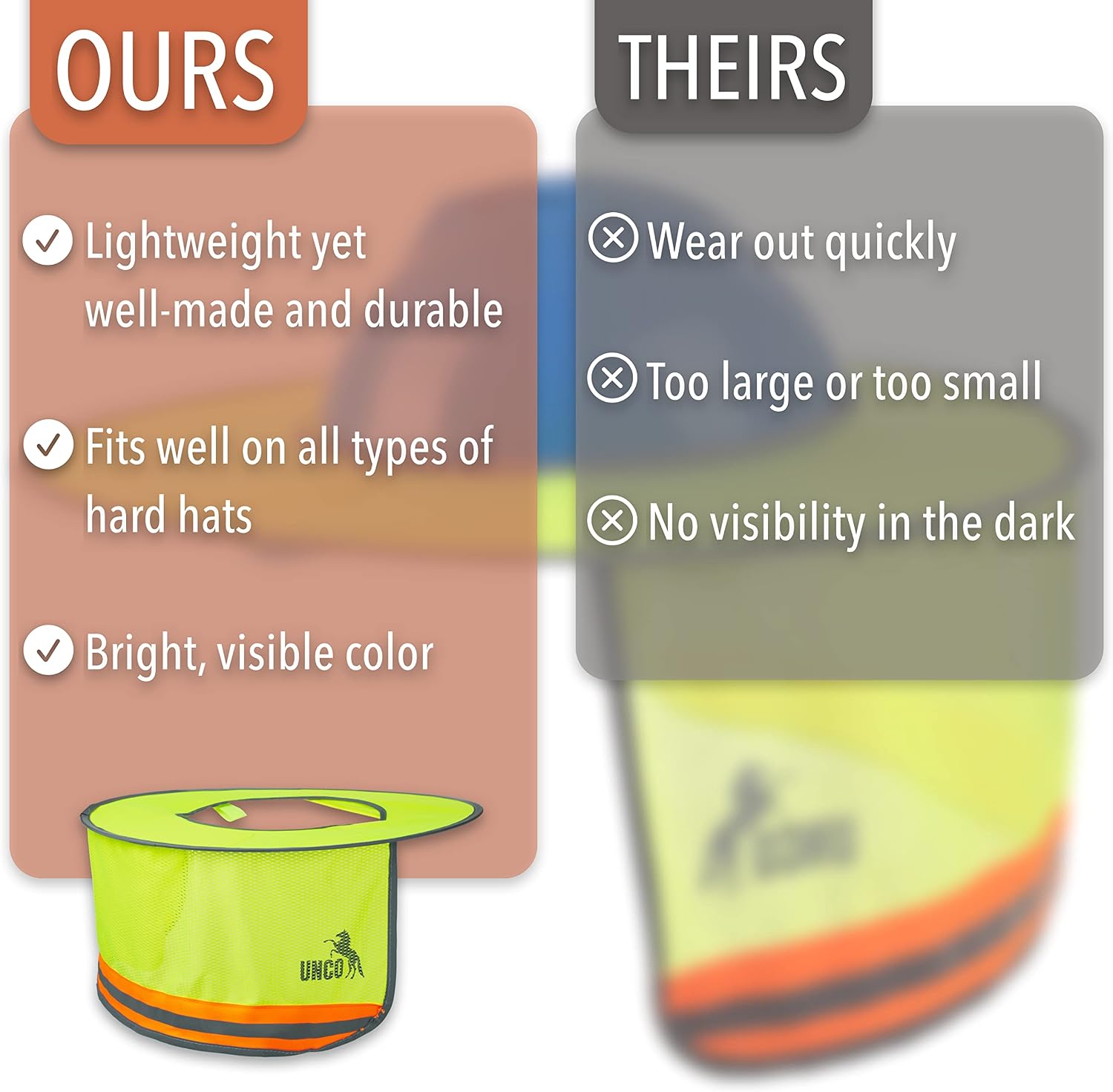 Detalle 1 de UNCO Hard Hat Sun Shield Mesh