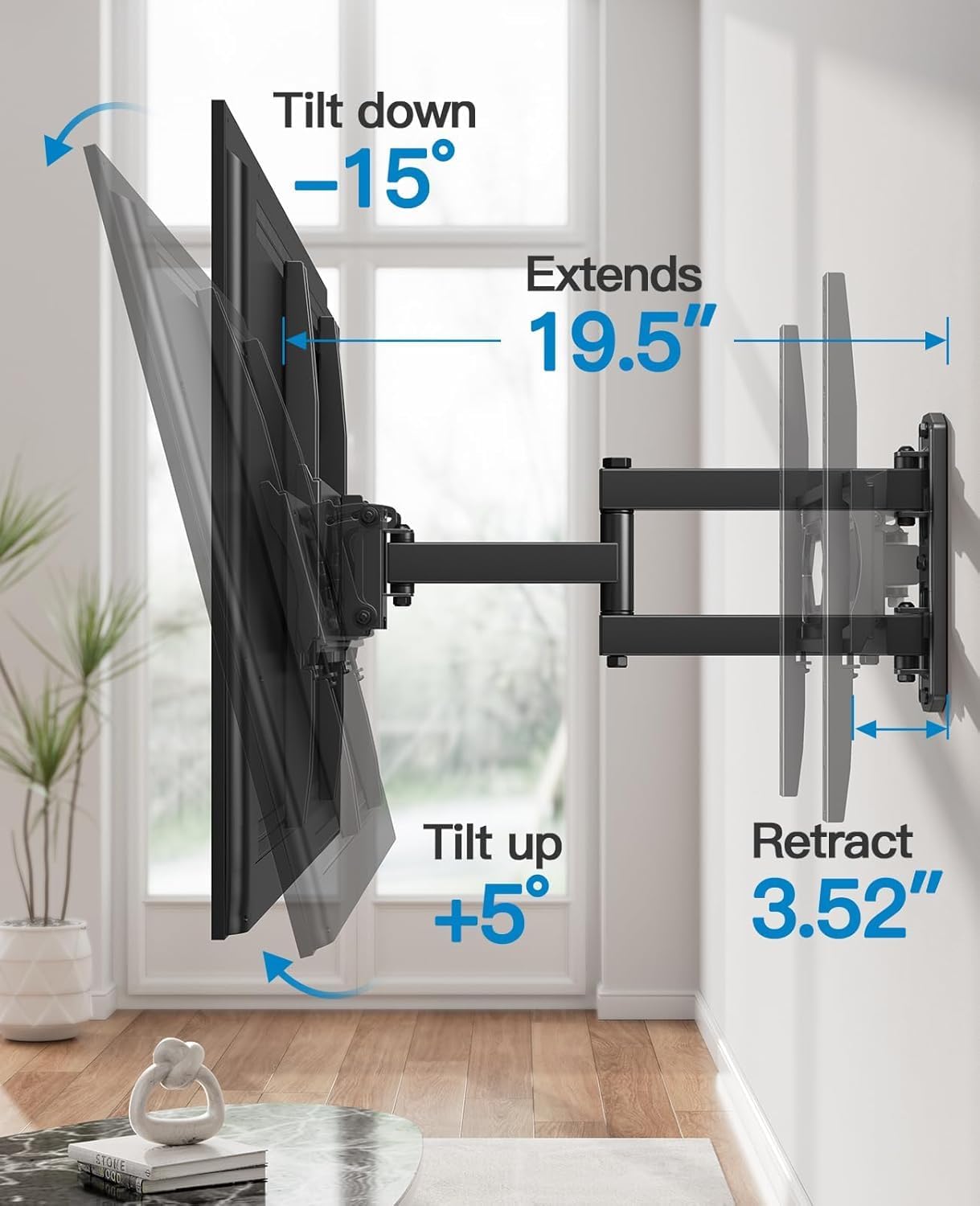 Thumbnail 4 de Pipishell Full Motion TV Mount 26-65 inch