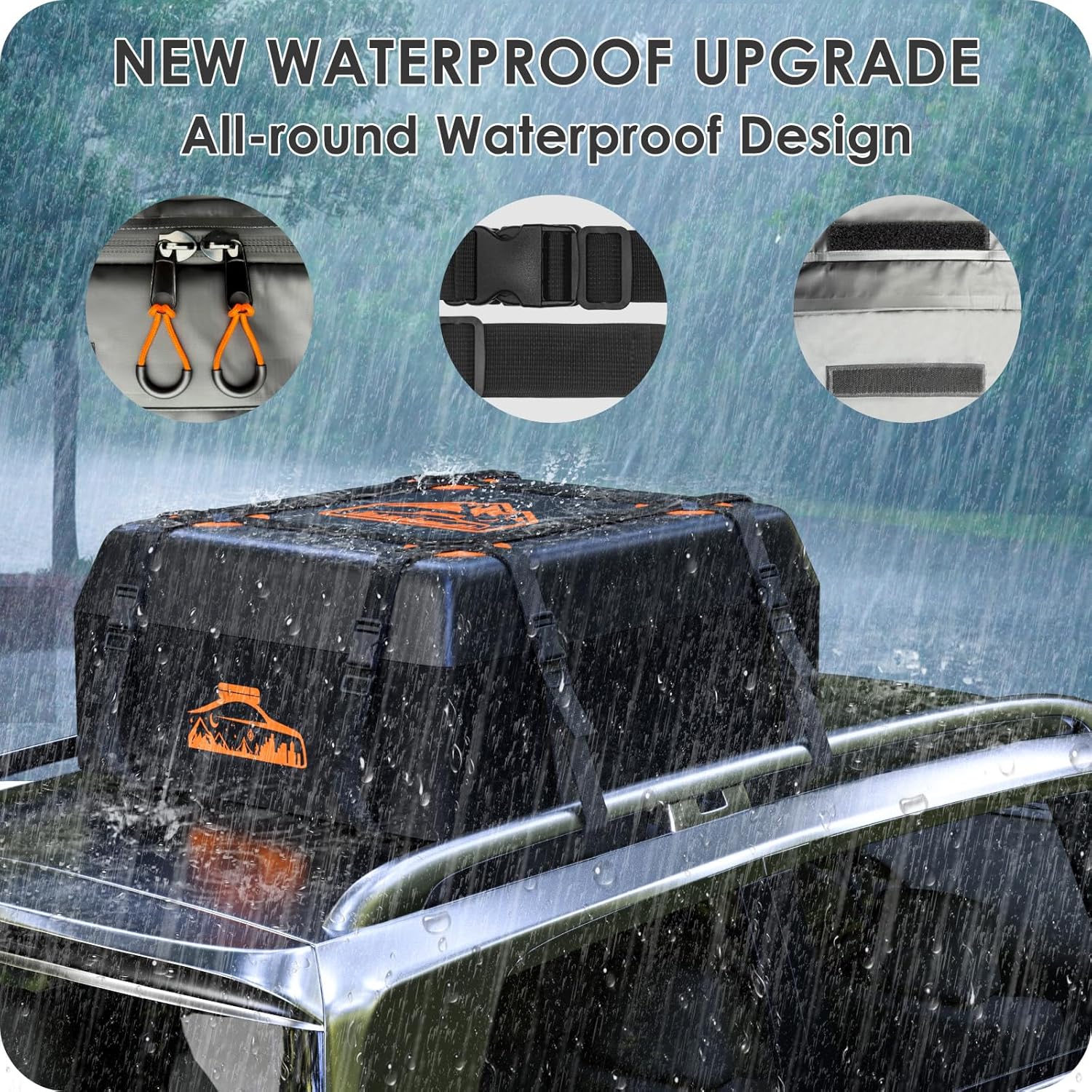 Thumbnail 1 de BOYUJK Car Roof Bag – 425 L Waterproof, No Rack Required