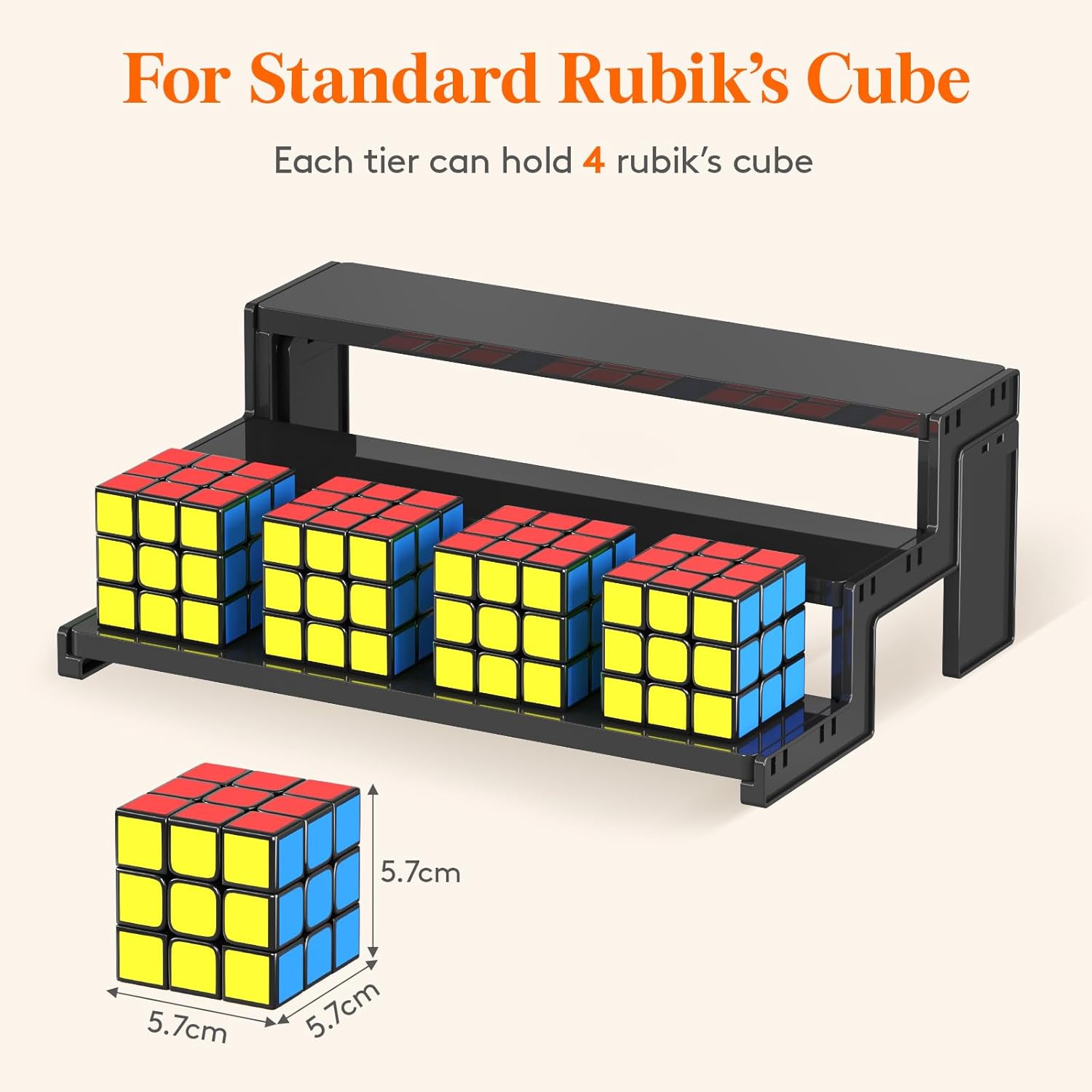 Thumbnail 4 de Lifewit présentoir acrylique noir à encastrer, 3 niveaux – rangement et mise en valeur de parfums, figurines et cosmétiques