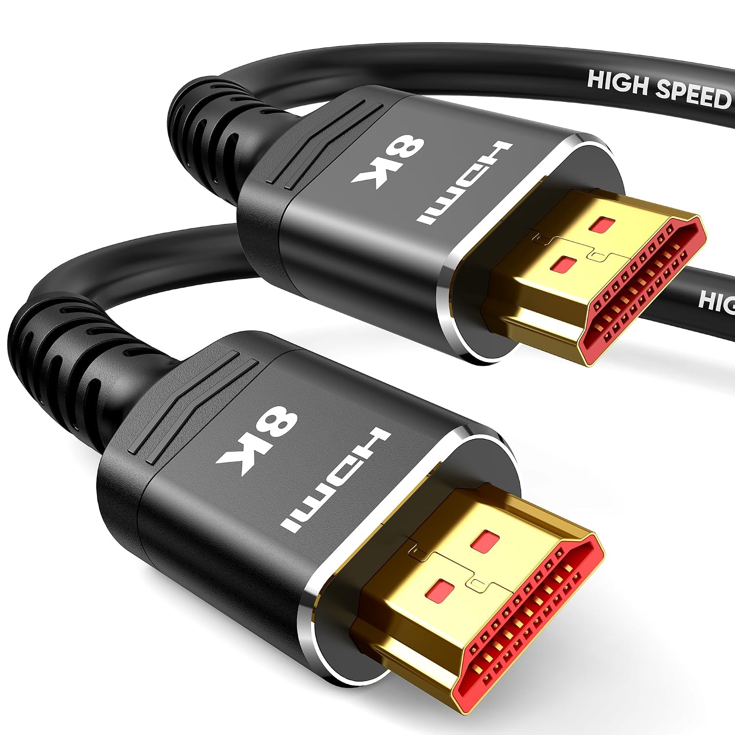 Detalle de Highwings 10K 8K HDMI Cable (7.6m/25ft) – Ultra High Speed, 8K@60Hz & CL3 In-Wall Rated